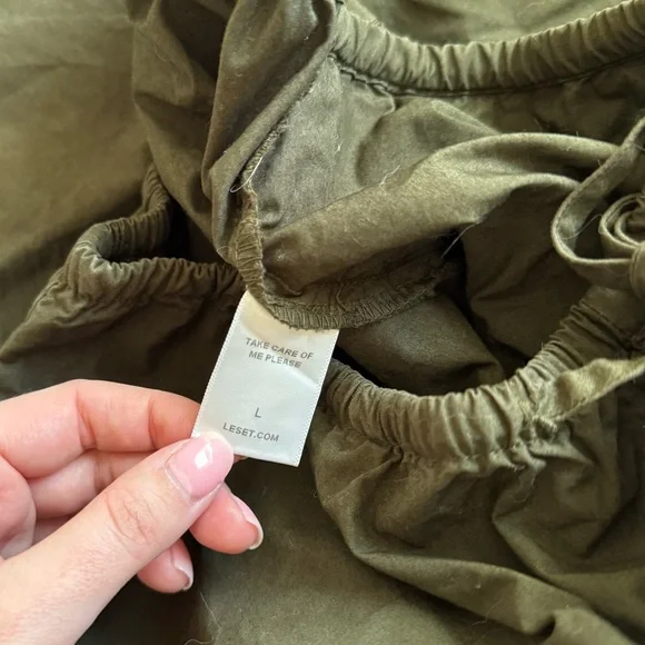 FLASH SALE — LOWEST PRICE ✨ Leset Kyoto Carpenter Pant in Military - Picture 7 of 10